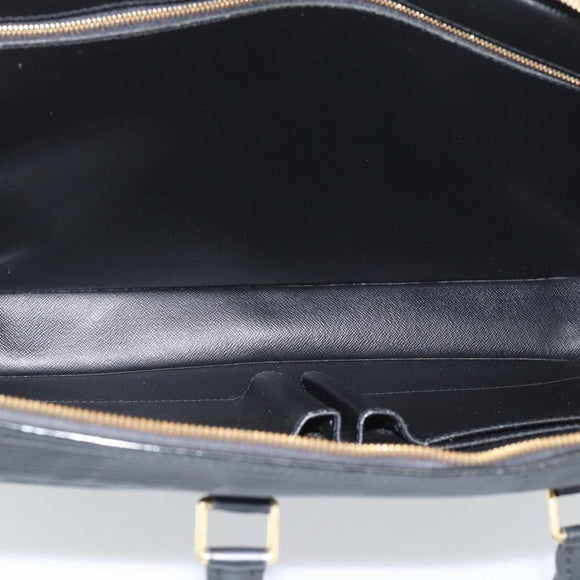 LOUIS VUITTON Epi Porte Documents Voyage Business Bag Black M54472 Auth BA14676