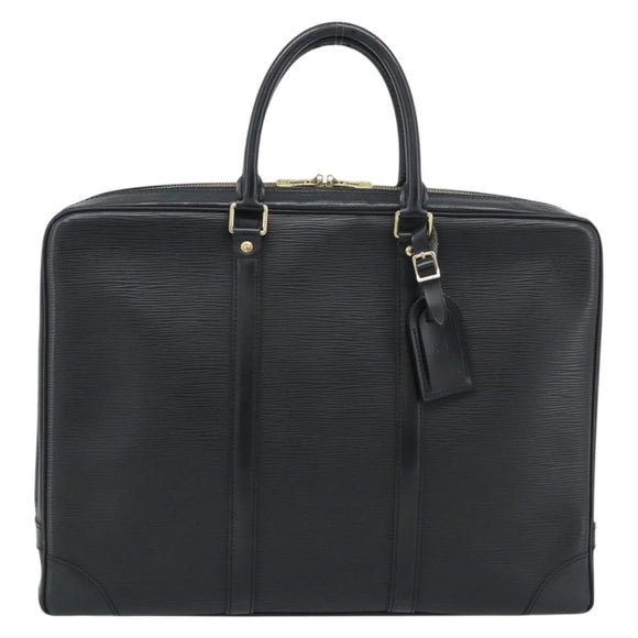LOUIS VUITTON Epi Porte Documents Voyage Business Bag Black M54472 Auth BA14676