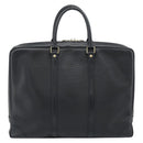 LOUIS VUITTON Epi Porte Documents Voyage Business Bag Black M54472 Auth BA14676-2