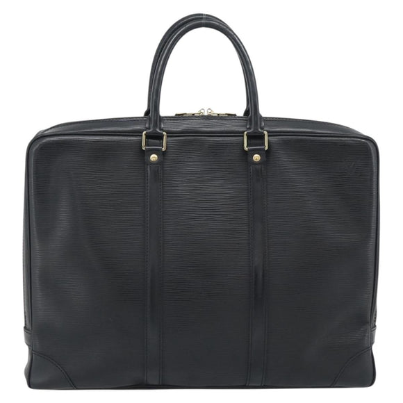 LOUIS VUITTON Epi Porte Documents Voyage Business Bag Black M54472 Auth BA14676
