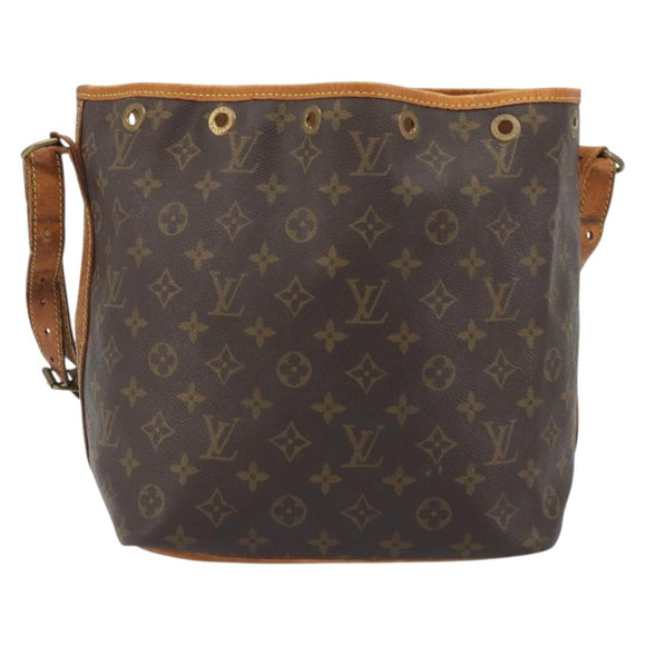 LOUIS VUITTON Monogram Petit Noe Shoulder Bag M42226 LV Auth BA14677