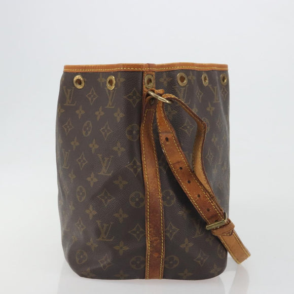 LOUIS VUITTON Monogram Petit Noe Shoulder Bag M42226 LV Auth BA14677