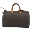LOUIS VUITTON Monogram Speedy 35 Hand Bag M41524 LV Auth BA14678-3