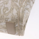 VERSACE Barocco Thena Mini Tote Bag Canvas 2way Beige Gold Tone Auth BA14680V-15