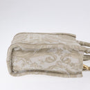 VERSACE Barocco Thena Mini Tote Bag Canvas 2way Beige Gold Tone Auth BA14680V-4