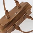 CELINE Hand Bag Leather Brown Gold Tone Auth BA14681V-6