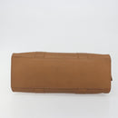 CELINE Hand Bag Leather Brown Gold Tone Auth BA14681V-5