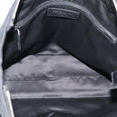 SAINT LAURENT Kahala Tote Bag Canvas Black Silver 135485 Auth BA14685A-16