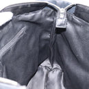 SAINT LAURENT Kahala Tote Bag Canvas Black Silver 135485 Auth BA14685A-17