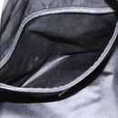 SAINT LAURENT Kahala Tote Bag Canvas Black Silver 135485 Auth BA14685A-20