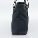 SAINT LAURENT Kahala Tote Bag Canvas Black Silver 135485 Auth BA14685A-5
