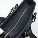 SAINT LAURENT Kahala Tote Bag Canvas Black Silver 135485 Auth BA14685A-6
