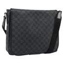 LOUIS VUITTON Damier Grafitte Daniel MM Shoulder Bag N58029 LV Auth BA14689-1
