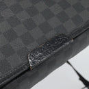 LOUIS VUITTON Damier Grafitte Daniel MM Shoulder Bag N58029 LV Auth BA14689-10