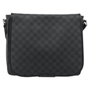 LOUIS VUITTON Damier Grafitte Daniel MM Shoulder Bag N58029 LV Auth BA14689-13