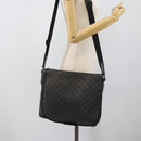 LOUIS VUITTON Damier Grafitte Daniel MM Shoulder Bag N58029 LV Auth BA14689-25