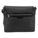 LOUIS VUITTON Damier Grafitte Daniel MM Shoulder Bag N58029 LV Auth BA14689-2