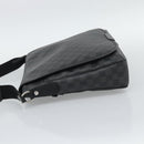LOUIS VUITTON Damier Grafitte Daniel MM Shoulder Bag N58029 LV Auth BA14689-3