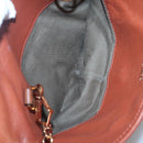 Chloe Elsie Hand Bag Leather 2way Brown Gold Auth BA1469-22