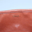 Chloe Elsie Hand Bag Leather 2way Brown Gold Auth BA1469-23