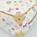LOUIS VUITTON Monogram Multicolor Trouville Hand Bag White M92663 Auth BA14691A-15