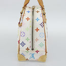 LOUIS VUITTON Monogram Multicolor Trouville Hand Bag White M92663 Auth BA14691A-4