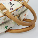 LOUIS VUITTON Monogram Multicolor Trouville Hand Bag White M92663 Auth BA14691A-7