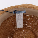 PRADA Hat Straw Brown Auth BA14694M-14