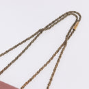 Chloe Elsie Chain Shoulder Bag Leather Pink Gold Tone Auth BA14696A-8