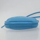 BALENCIAGA Every Day Shoulder Bag Leather Light Blue Silver 489809 Auth BA14697A-10