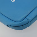 BALENCIAGA Every Day Shoulder Bag Leather Light Blue Silver 489809 Auth BA14697A-12