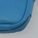 BALENCIAGA Every Day Shoulder Bag Leather Light Blue Silver 489809 Auth BA14697A-13