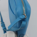 BALENCIAGA Every Day Shoulder Bag Leather Light Blue Silver 489809 Auth BA14697A-16