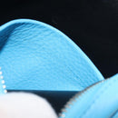 BALENCIAGA Every Day Shoulder Bag Leather Light Blue Silver 489809 Auth BA14697A-23