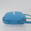 BALENCIAGA Every Day Shoulder Bag Leather Light Blue Silver 489809 Auth BA14697A-4