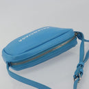 BALENCIAGA Every Day Shoulder Bag Leather Light Blue Silver 489809 Auth BA14697A-6