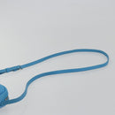 BALENCIAGA Every Day Shoulder Bag Leather Light Blue Silver 489809 Auth BA14697A-8