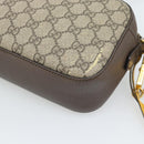 GUCCI GG Supreme Web Sherry Line Neo Vintage PVC Beige Gold 476466 Auth BA14698-12