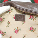 GUCCI GG Supreme Web Sherry Line Neo Vintage PVC Beige Gold 476466 Auth BA14698-15