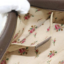 GUCCI GG Supreme Web Sherry Line Neo Vintage PVC Beige Gold 476466 Auth BA14698-19