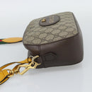 GUCCI GG Supreme Web Sherry Line Neo Vintage PVC Beige Gold 476466 Auth BA14698-4