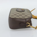 GUCCI GG Supreme Web Sherry Line Neo Vintage PVC Beige Gold 476466 Auth BA14698-5