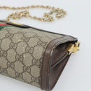 GUCCI GG Supreme Web Sherry Ophidia Chain Shoulder Bag PVC 503877 Auth BA14699-10