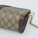 GUCCI GG Supreme Web Sherry Ophidia Chain Shoulder Bag PVC 503877 Auth BA14699-12