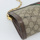 GUCCI GG Supreme Web Sherry Ophidia Chain Shoulder Bag PVC 503877 Auth BA14699-13