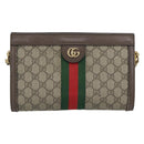 GUCCI GG Supreme Web Sherry Ophidia Chain Shoulder Bag PVC 503877 Auth BA14699-2