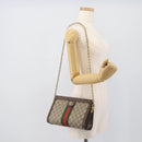 GUCCI GG Supreme Web Sherry Ophidia Chain Shoulder Bag PVC 503877 Auth BA14699-21