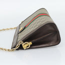 GUCCI GG Supreme Web Sherry Ophidia Chain Shoulder Bag PVC 503877 Auth BA14699-4