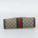 GUCCI GG Supreme Web Sherry Ophidia Chain Shoulder Bag PVC 503877 Auth BA14699-9