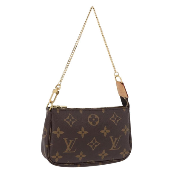LOUIS VUITTON Monogram Mini Pochette Accessoires Pouch M58009 LV Auth BA14705V